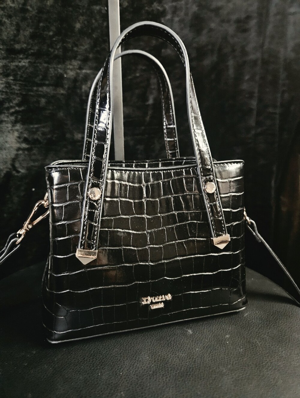 Dune London Dinkydorrie Croc-Effect Tote Bag- New Without Tags
